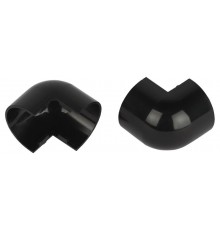 Внешний угол  OC-KK-20-12-GR для полукруглого кабель-канала графит 20х12мм 2шт/комплект  Б0064982  ЭРА