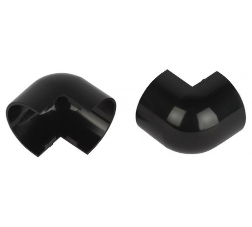 Внешний угол  OC-KK-20-12-GR для полукруглого кабель-канала графит 20х12мм 2шт/комплект  Б0064982  ЭРА