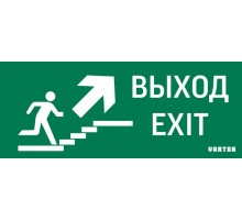 Пиктограмма (Наклейка) Выход / Летница Вверх / Фигура для аварийно-эвакуационного светильника IP20  V5-EM01-60.001.027  VARTON