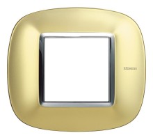 Ax. Рамка 2П Овал. Матовое золото  HB4802OSN  Legrand