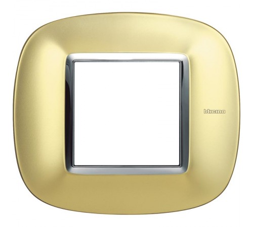 Ax. Рамка 2П Овал. Матовое золото  HB4802OSN  Legrand