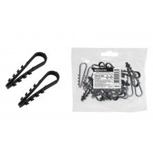 Дюбель-хомут ДХК-25 для круглого кабеля 19-25мм нейлон черный (100шт)   SQ0539-0006  TDM