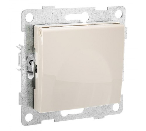 Bravo Розетка 1-ой с/з с з/ш и крышкой, СУ , 16А, 250В, беж  С10Р91-003  GUSI Electric