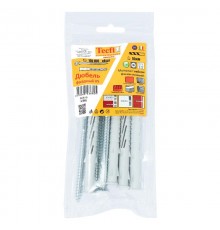 Дюбель фасадн. c шурупом потайн. гол с шлицем TORX 10x100 (4 шт) - пакет  147669  Tecfi