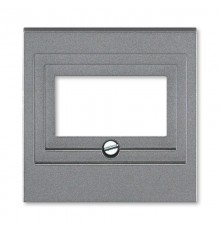 ABB Levit Сталь / дымчатый чёрный Накладка для розеток USB / HDMI / VGA Сталь  5014H-A00040 69  2CHH290040A4069  ABB