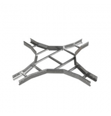 Х-разветвитель лестничный 100х100х1,2 мм R600 N  LXD100-100-1.2-R600 N  КМ-профиль