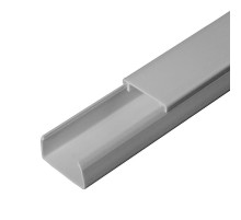 Кабель-канал серый RAL 7035 25х16 (80м/уп) 2-й замок в п/э  PR03.0072  Промрукав