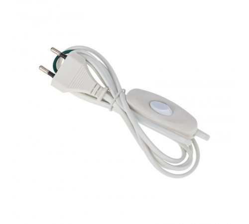 Шнур сетевой 1.8М с выключателем без розетки белый  06-3251  REXANT