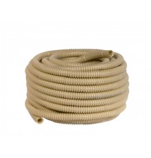 Труба гибкая гофрированная ПВХ 20мм с протяжкой (25м) светлое дерево  tg-z-20w  EKF