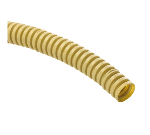 Труба гибкая гофрированная ПВХ 20мм с протяжкой (25м) светлое дерево  tg-z-20w  EKF