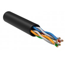 ITK Витая пара U/UTP 5E 4х2х24AWG LDPE черный (305м) РФ/С  LC3-C5E04-139-S-R  ITK