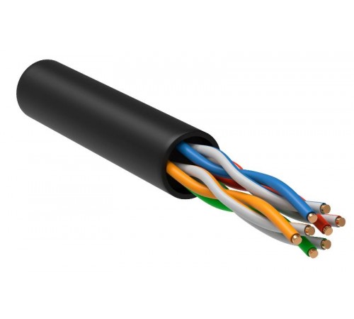 ITK Витая пара U/UTP 5E 4х2х24AWG LDPE черный (305м) РФ/С  LC3-C5E04-139-S-R  ITK