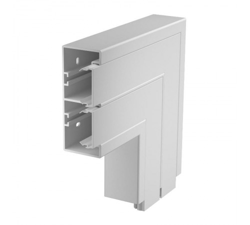 Плоский угол кабельного канала Rapid 45-2 53x130 мм (ПВХ,серый) (GK-FS53130LGR)  6113262  OBO Bettermann