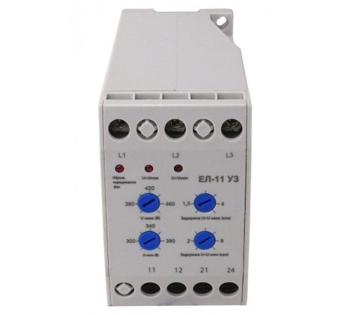 ЕЛ-12 У3, 400В, 3А, 1з+1р, IP20, реле контроля трехфазного напряжения  (ЭТ)  ET005072  Электротехник