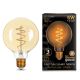 Лампа светодиодная Black LED Filament G95 Flexible E27 6W Golden 360lm 2400К  105802007  Gauss