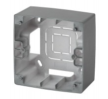 12-6101-12 ЭРА Коробка наклад. монтажа 1 пост, Эра12, графит  Б0043166  ЭРА