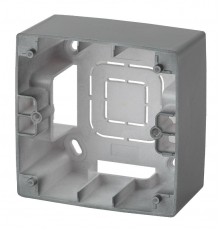 12-6101-12 ЭРА Коробка наклад. монтажа 1 пост, Эра12, графит  Б0043166  ЭРА