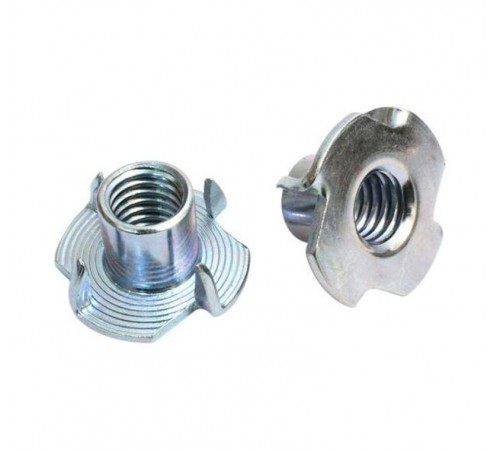Гайка мебельная забивная оцинк. М10 (4 шт) - пакет   108941  Tech-KREP