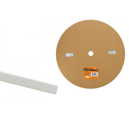 Термоусаживаемая трубка ТУТнг 12/6 белая (100 м/ролл)   SQ0518-0022  TDM