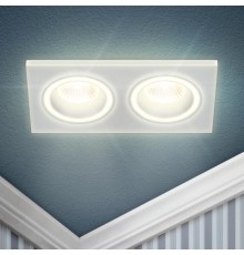 Светильник встраиваемый декоративный DK92 WH MR16/GU5.3 белый  Б0054362  ЭРА