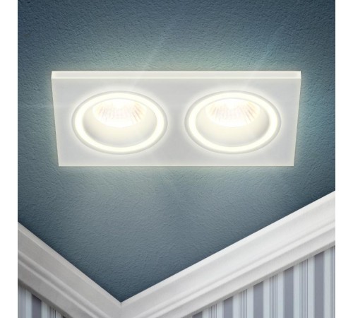 Светильник встраиваемый декоративный DK92 WH MR16/GU5.3 белый  Б0054362  ЭРА