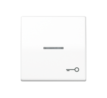 Клавиша для выключателя с окошком для подсветки и символом "замок"; белая AS591KO5TWW Jung