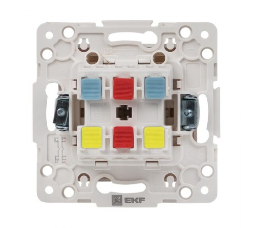 Стокгольм Механизм Выключателя 2-кл. проходного 10А белый PROxima  EYV10-027-10  EKF