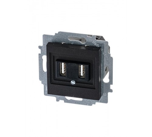 ABB Levit Антрацит USB зарядка 2-ая  5014H-A00040 63W  2CHH290040A6063  ABB