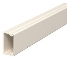 Мини-канал WDK с крышкой 15x30x2000 мм (высота борта 17 мм, крышка 30 мм) ПВХ кремовый RAL 9001  6025013  OBO Bettermann