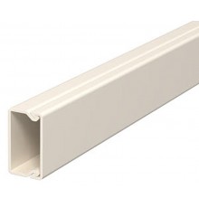 Мини-канал WDK с крышкой 15x30x2000 мм (высота борта 17 мм, крышка 30 мм) ПВХ кремовый RAL 9001  6025013  OBO Bettermann