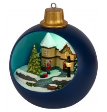 Фигура светодиодная новогодняя  EFIS-S04 композиция Шар мультиколор 3*АА 15*15*17 см  Б0060482  ЭРА