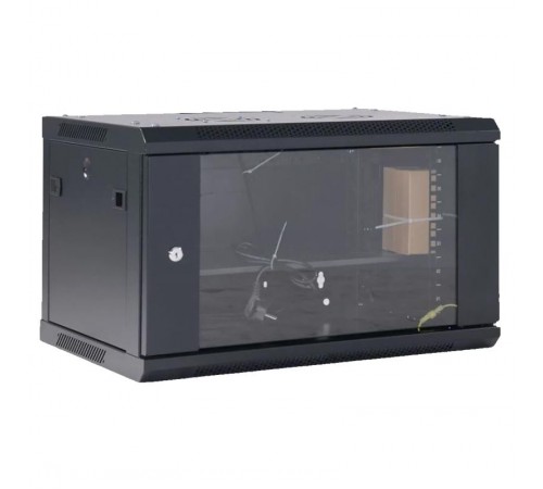Настенный шкаф 19" 9U 600450501 (ШxГxВ), RAL 9005  04-0964-112  REXANT