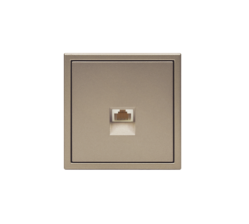 ArtGallery Шампань Розетка компьютерная RJ45, кат. 5е, механизм  GAL000583 SE