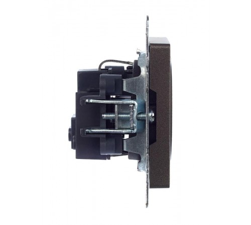 BRITE Розетка с заземлением без шторок 16А РС11-1-0-БрТБ темная бронза   BR-R11-16-K45  IEK