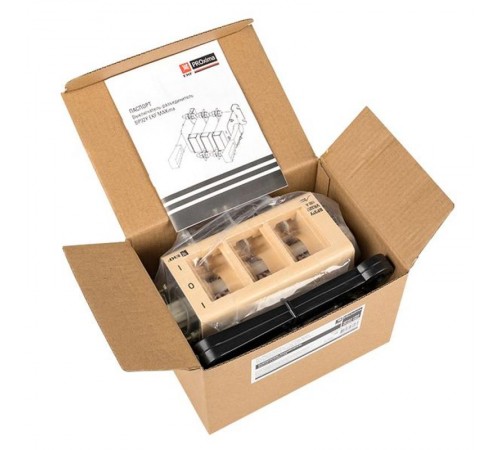 Выключатель-разъединитель ВР32У-31А71220 100А, 2 направления с д/г камерами, несъемная левая/правая рукоятка EKF MAXima PROxima  uvr32-31a71220  EKF