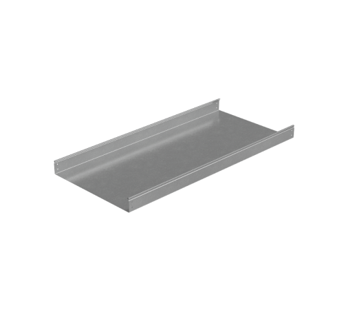 Лоток неперф. 80х600х1,2 L2000 мм "Стандарт ПЛЮС" INOX304  LNEplus80-600-1.2-2000 INOX304  КМ-Профиль