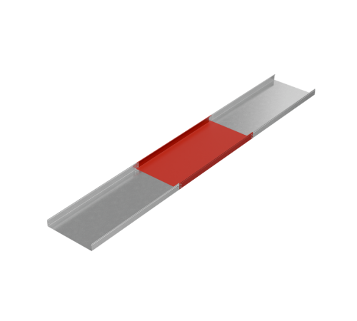 Лоток неперф. 80х600х1,2 L2000 мм "Стандарт ПЛЮС" INOX304  LNEplus80-600-1.2-2000 INOX304  КМ-Профиль