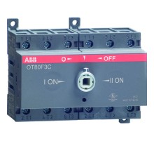 Реверсивный рубильник OT80F3C до 80А 3-полюсный (без ручки)  1SCA105402R1001  ABB
