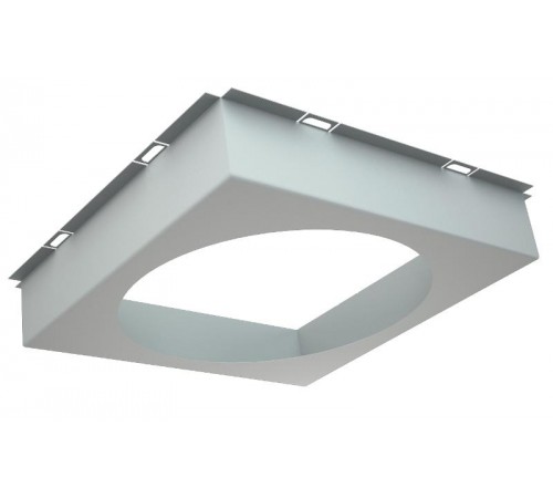 Рамка для потолка SL/DL (COLIBRI) 190x190xd165 (100x100x40 lamel 10mm) silver  2170000350  Световые Технологии