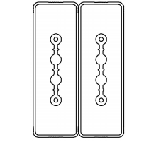 Секция прямая 2+2 точек отвода L=3000мм, Cu, 2P+2P, 40A  LTC40BSP41AA000  DKC
