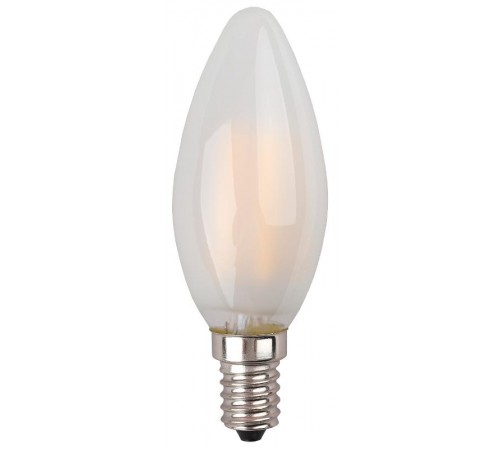 Лампа светодиодная F-LED B35-9w-840-E14 frost (филамент, свеча мат, 9Вт, нейтр, E14)  Б0046996  ЭРА