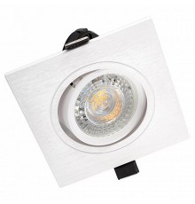 Светильник светодиодный встраиваемый DK3021-WH , IP20, 10Вт, GU5.3, LED, белый, пластик  DK3021-WH  DENKIRS