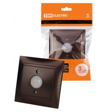 Выключатель с датчиком движения 1А шоколад "Лама"  SQ1815-0547  TDM