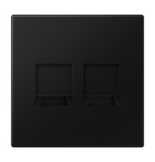 Плата (фиксация защёлкиванием) для двух модулей; термопласт; черный матовый  LS1969-25WESWM  Jung