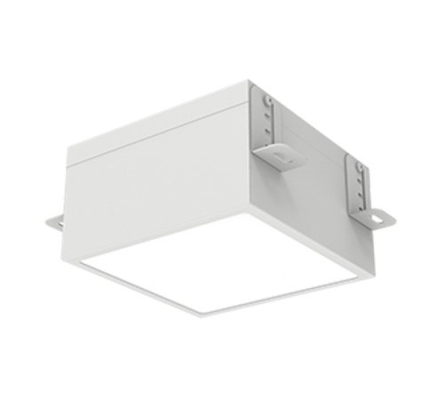 Светодиодный светильник DL-Grill CRI90 для потолка Грильято встраив.24 Вт 4000 К 140х140х100 мм IP54 серый муар  V1-R0-71809-10D01-5402440  VARTON