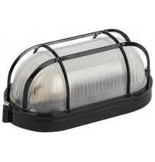 Светильник  НБП 04-60-002 Акватермо алюминий/стекло решетка IP54 E27 max 60Вт 212х105 черный   Б0063898  ЭРА