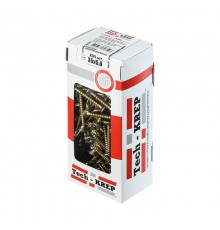 Саморезы универсальные 35х5,0 мм (200 шт) желтые - коробка с окном ( 0,572 кг)  102261  Tech-KREP