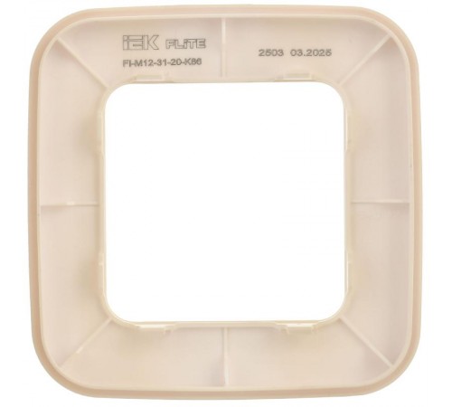 FLITE Artistic Рамка 1-ая РУ-1-А-ФлСл сливочный  FI-M12-31-20-K86  IEK
