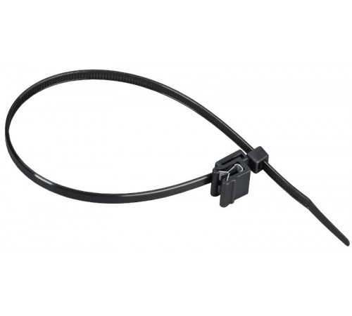 Хомут P6.6 с креплением на кромку чёрный 4,8х280мм  UHH17-D048-280-100-K02  IEK