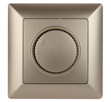 Светорегулятор Intro Solo 4-401-04 поворотный, 600Вт 230В, IP20, СУ, шампань  Б0053708  Intro